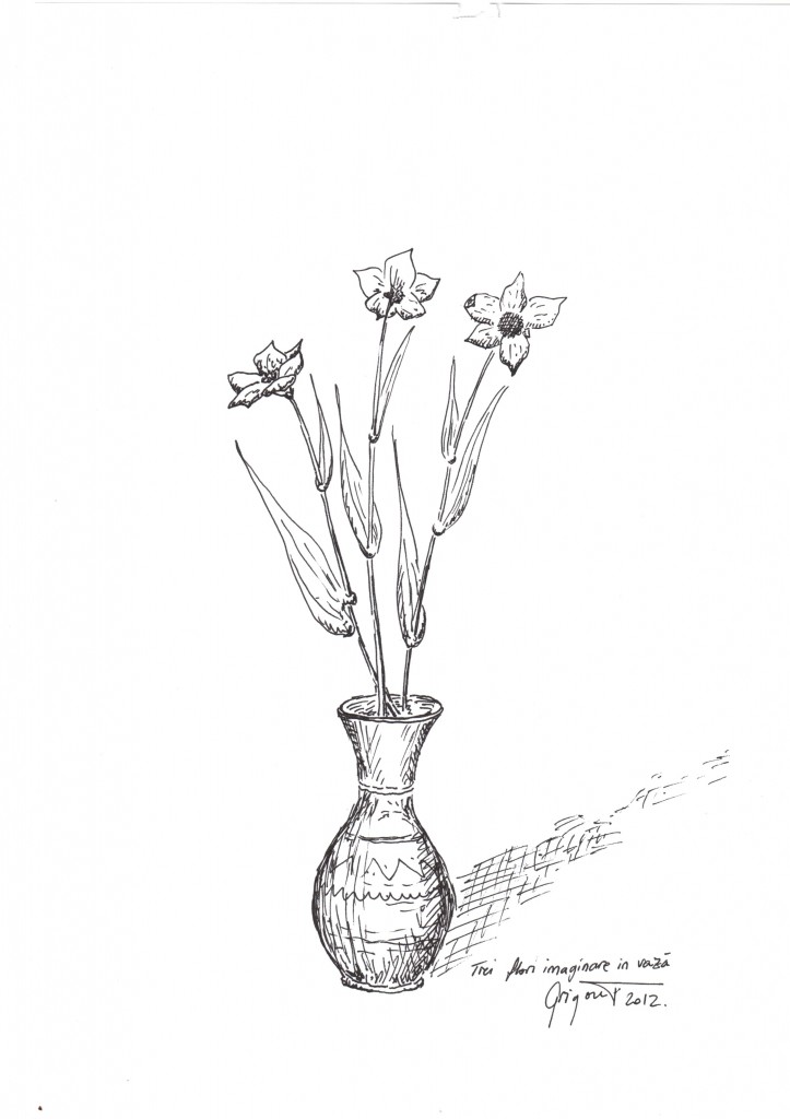 wisdom name if you can Flori imaginare în vază – Desene în Creion